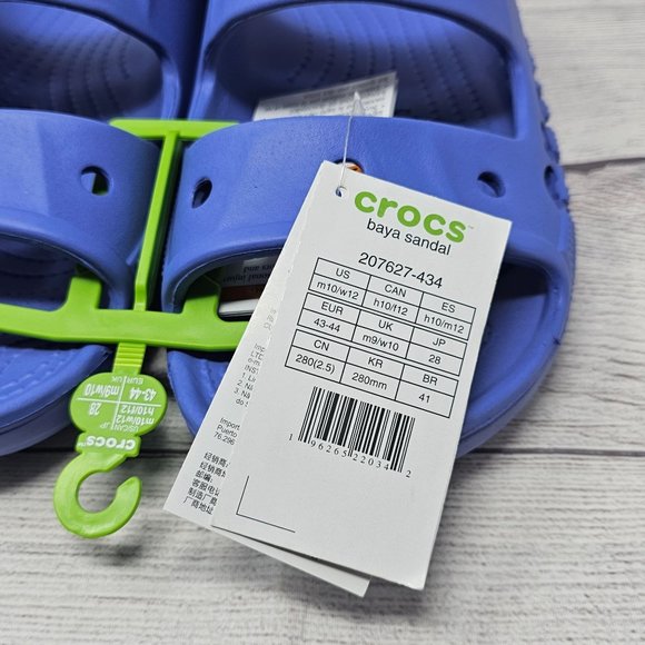 NWT Crocs Unisex Baya Sandal Size Men's 10/ Women's 12 - Picture 4 of 8